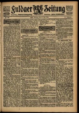 Ausgabe vom Dienstag, den 10. Mai 1904.