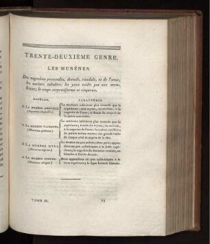 TRENTE-DEUXIÉME GENRE