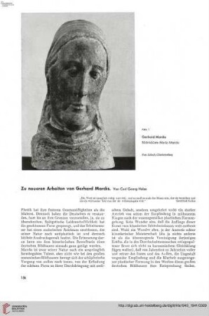 56: Zu neueren Arbeiten von Gerhard Marcks