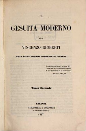 Il Gesuita moderno, 2