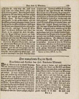 Der neunzehende Tag im Aprill