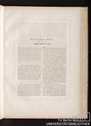 Das Tuscum des Plinius. C. Plinii Epist. lib. V, VI. Blatt XXXVII bis XL.