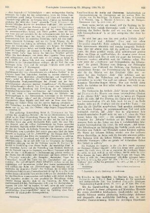 922 [Rezension] Reallexikon für Antike und Christentum