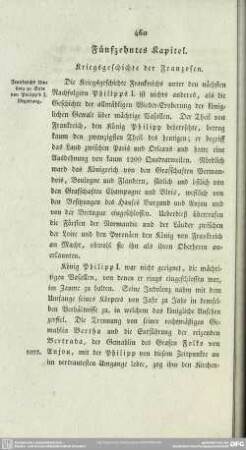 Fünfzehntes Kapitel. Kriegsgeschichte der Franzosen