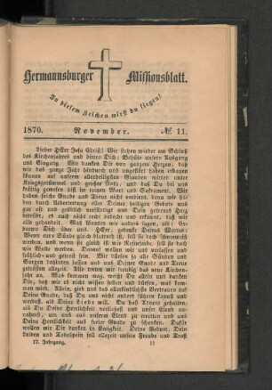 No. 11. November. 1870.