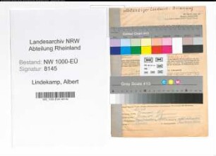 Entnazifizierung Albert Lindekamp, geb. 26.05.1898 (Landwirt)