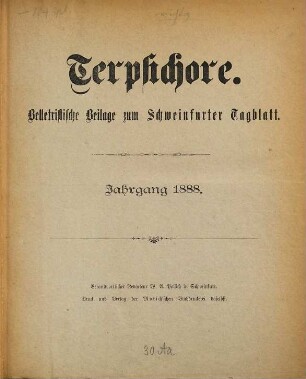 Terpsichore. 1888