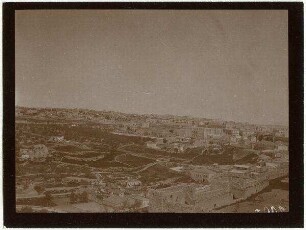 Blick v. Dormitio n. NW (Neustadt) [Jerusalem]