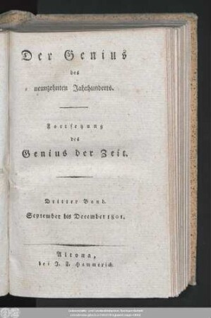 3.1801: Der Genius des neunzehnten Jahrhunderts