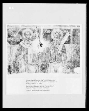 Zyklus von männlichen Heiligen — Der heilige Nikolaus und der Prophet Elias