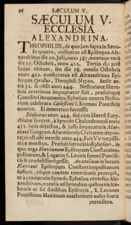 26-44, Saeculum V.