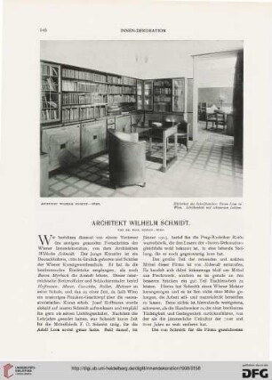 Architekt Wilhelm Schmidt