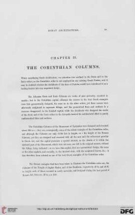 Chapter II: The corinthian columns