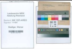 Entnazifizierung Werner Boettger , geb. 11.06.1896 (Ingenieur)