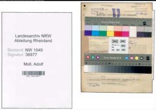 Entnazifizierung Adolf Moll , geb. 07.01.1907 (Dolmetscher)