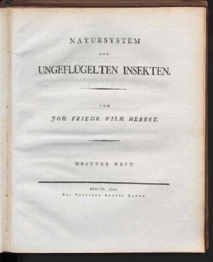 3: Natursystem der ungeflügelten Insekten, Drittes Heft, Fortsetzung der Naturgeschichte der Insectengattung Opilio