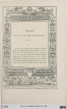 22: Ingres, [1] : sa vie et ses ouvrages