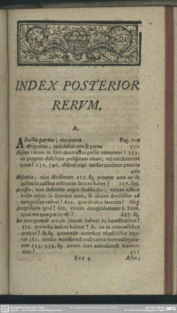 Index Posterior Rerum