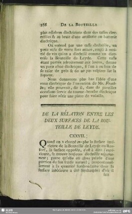 De La Relation Entre Les Deux Surfaces De La Bouteille De Leyde