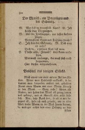 Beschluß des vorigen Stücks
