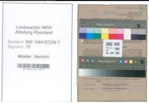 Entnazifizierung Heinrich Moeller , geb. 10.04.1920 (Schneider)