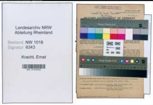 Entnazifizierung Ernst Kracht , geb. 14.12.1901 (Chemiker)