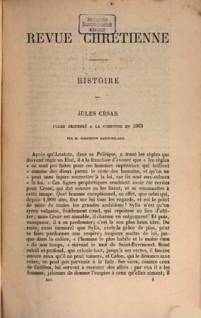 Revue chrétienne. 13. 1866
