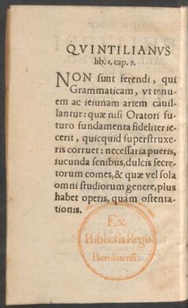 Quintilianus ...