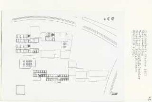 Übersee-Kolleg (Diplomarbeit bei Werner Düttmann): Grundriss 4. Obergeschoss