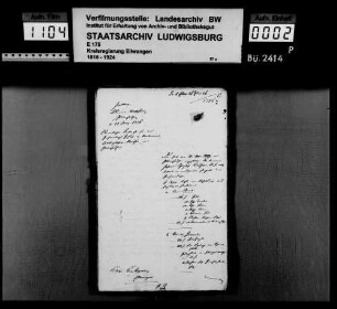 Ortsvorsteher zu Plüderhausen