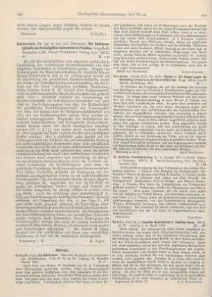 443-444 [Rezension] Kalkoff, Paul, Die Miltitziade. Eine krit. Nachlese zur Geschichte des Ablaßstreites