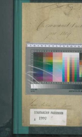 Revision der Kämmereirechnung von 1809