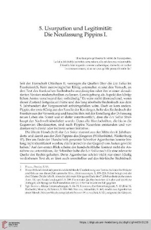 5. Usurpation und Legitimität