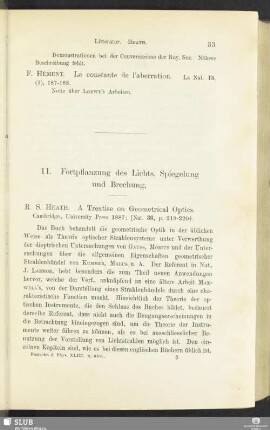 11. Fortpflanzung des Lichts, Spiegelung und Brechung