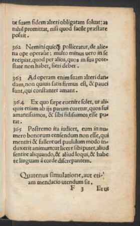 Quatenus simulatione, aut etiam mendacio utendum sit.