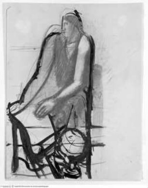 Sitzende Figur