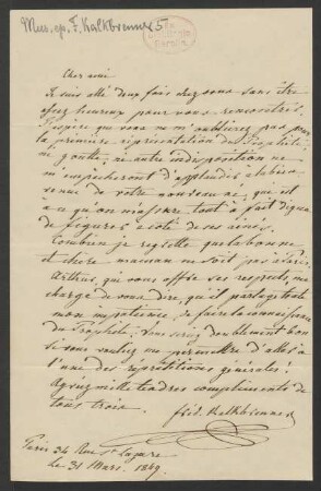 Brief an Unbekannt : 31.03.1849