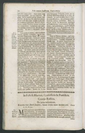 In Festo S. Martini Confessoris & Potificis