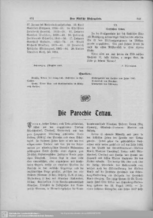 Die Parochie Tettau