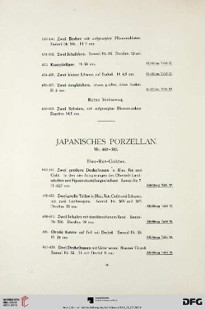 Japanisches Porzellan (Nr. 460-542)