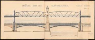 Ausbau der Berliner Stadtbahn Schinkelwettbewerb 1905: Brücke über den Kupfergraben. Ansicht