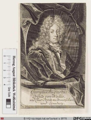 Bildnis Georg II. (August), König von Großbritannien u. Irland, Kurfürst von Hannover (reg. 1727-60)