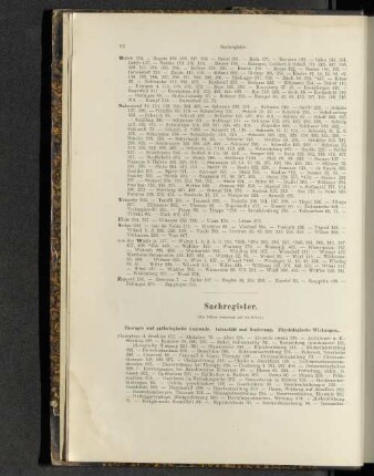 Sachregister.