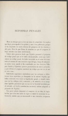 Reformas penales
