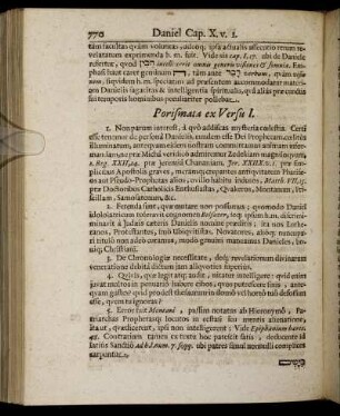 Porismata ex Versu I. - Porismata ex Versu XXI.