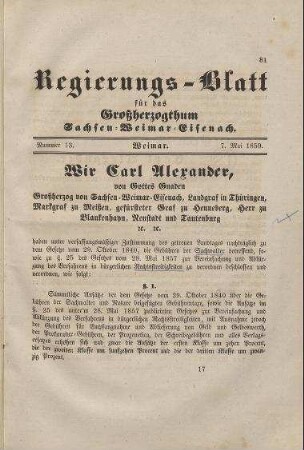 Nr. 13 : 7. Mai 1859