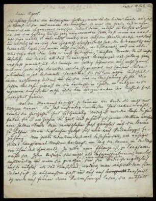 Brief von Wilhelm Grimm an Paul Wigand