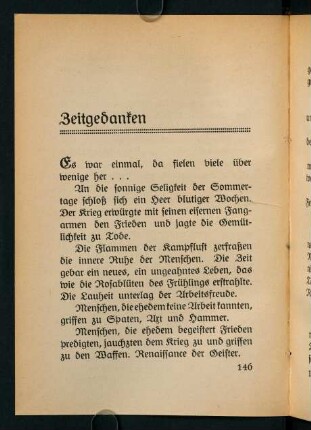 146-148, Zeitgedanken