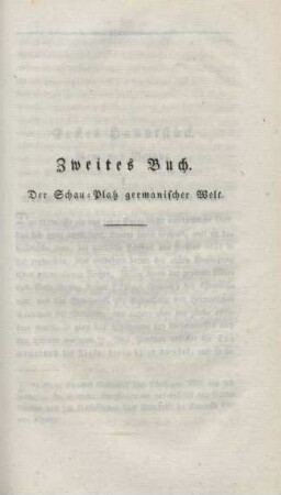Zweites Buch. Der Schau-Platz germanischer Welt.