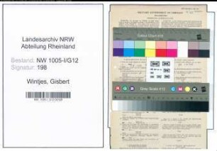 Entnazifizierung Gisbert Wintjes , geb. 30.03.1890 (Schuhmacher)